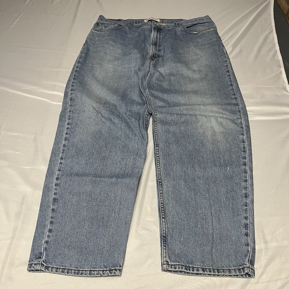 Levis 560 Jeans Mens 40x32 Light Wash Blue Denim Loose Fit Tapered Y2K
